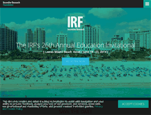 Tablet Screenshot of invitational.theirf.org